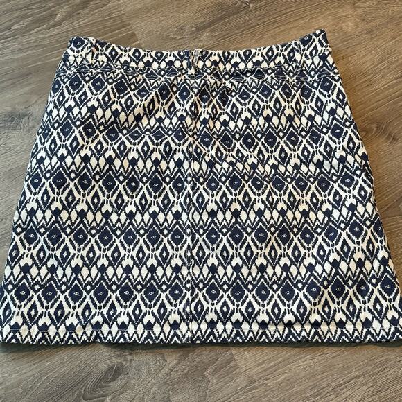 Westport Navy Blue and White Printed Skort Size 12 - Picture 6 of 7